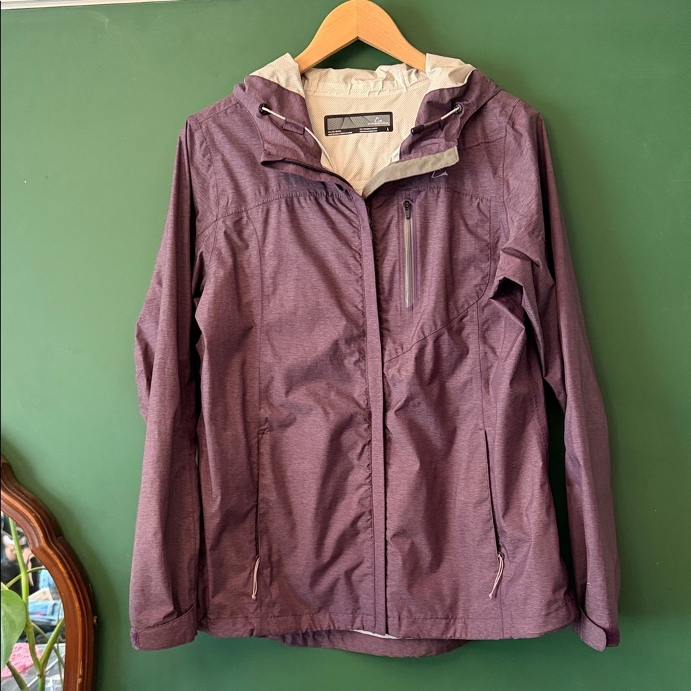 Paradox Womens L Purple Windbreaker with Hood